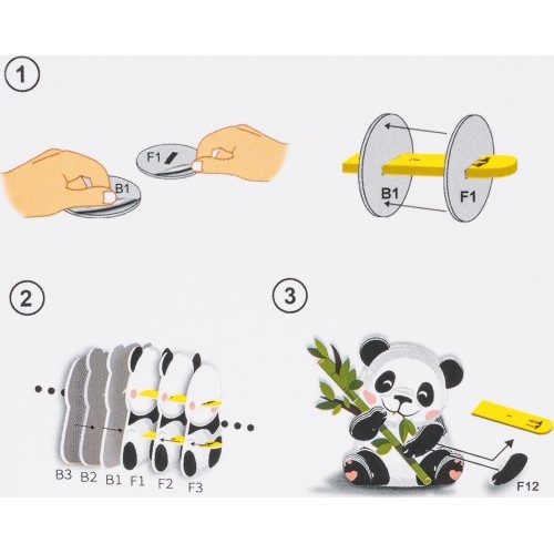 3D Puzzle Panda