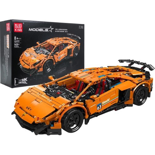 Sports Vehicle Set of 1620 Orange Pieces