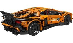 Sporta auto konstruktors, 1620 detaļas, oranžs