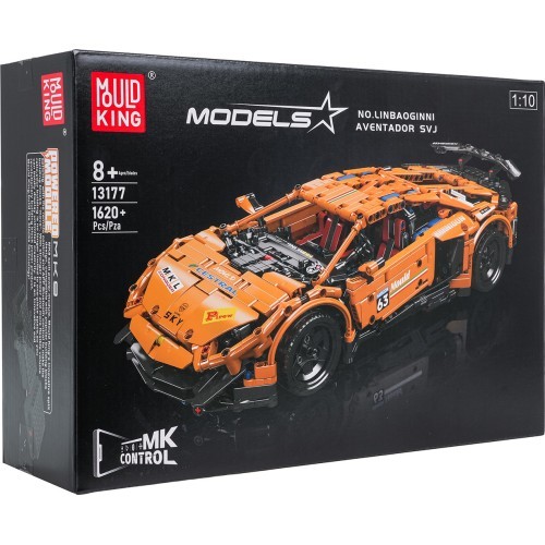 Sports Vehicle Set of 1620 Orange Pieces
