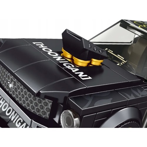 Konstruktors sporta automašīna melns 414 daļas