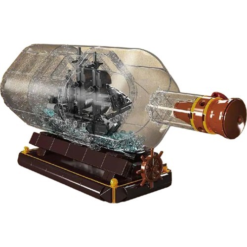 Pirate Ship in a Bottle Building Set 822 pcs.