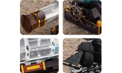 Pirate Ship in a Bottle Building Set 822 pcs.