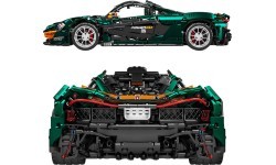Sporta automašīnas konstruktors, zaļš, 3268 detaļas