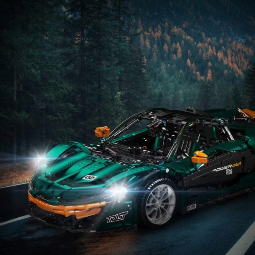 Конструктор «Спортивный автомобиль», зелёный, 3268 деталей