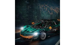 Sporta automašīnas konstruktors, zaļš, 3268 detaļas