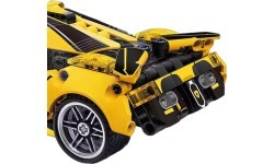 Sporta automašīnas konstruktors, dzeltens, 422 detaļas