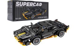Конструктор спортивный автомобиль чёрный 589 шт.