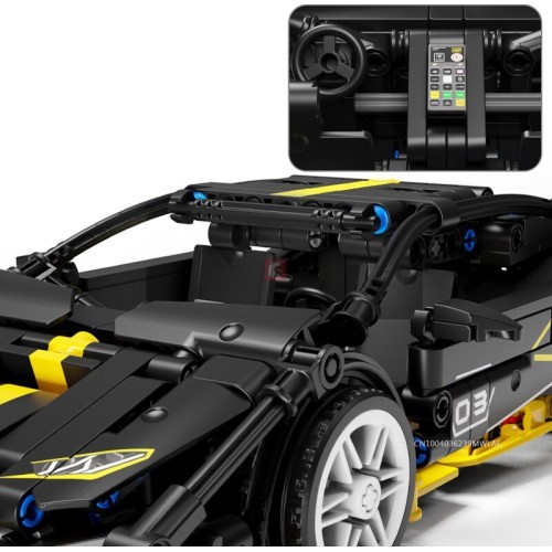 Sports Car Brick Set Black 589pcs.