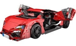 Sports Vehicle Brick Set Red 1311pcs.