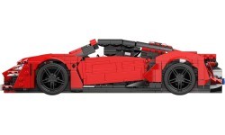 Sports Vehicle Brick Set Red 1311pcs.