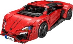 Sports Vehicle Brick Set Red 1311pcs.