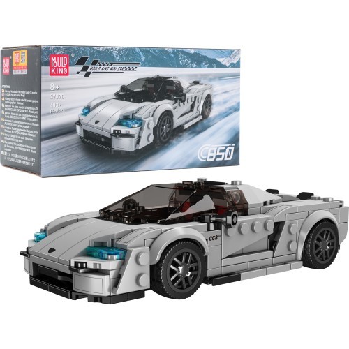 Sports Vehicle Brick Set Silver 388 pcs.