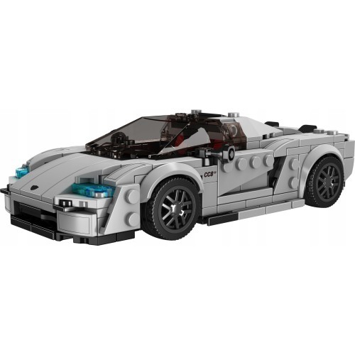 Sports Vehicle Brick Set Silver 388 pcs.