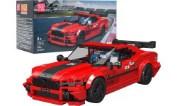Конструктор спортивный транспорт красный 481 деталь