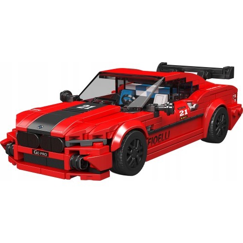Sporta transporta konstruktors sarkans 481 detaļa