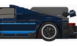 Sports Vehicle Brick Set Black 405pcs.