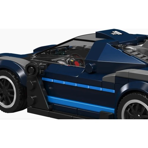 Конструктор спортивный автомобиль, чёрный, 405 деталей