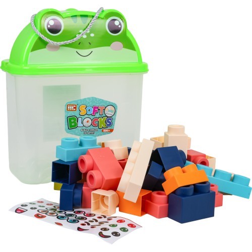 Soft Blocks Set 44 pcs + Frog Packaging