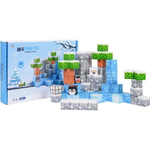 Set of Magnetic Cubes, Blocks, 66 pcs.