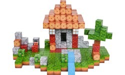 Set of Magnetic Cubes, Blocks, 312 pcs.