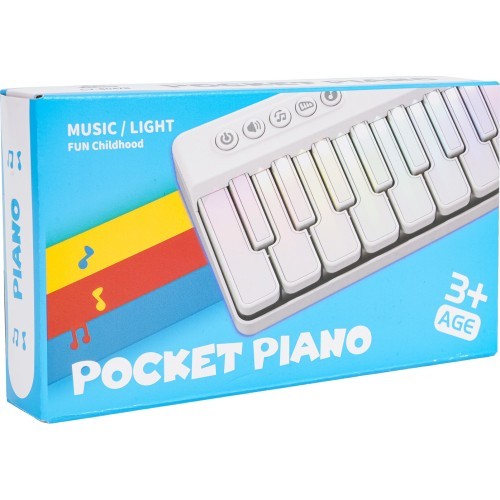 Muzikālais paklājs klavieres, melns