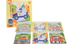 Magnetic Puzzle Vehicles + Booklet