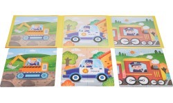 Magnetic Puzzle Vehicles + Booklet