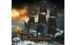Чёрный конструктор «Пиратский корабль», 3180 деталей