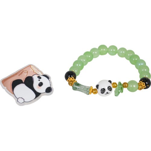 Panda Green Bracelet Jewelry Set