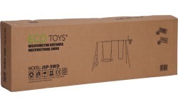Bērnu rotaļu laukums dārza šūpoles 4in1 basketbola grozs stārķa ligzda ECOTOYS