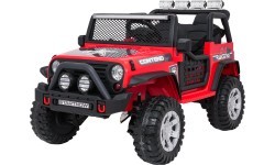Elektromobilis Jeep BEAST 4x4, sarkans