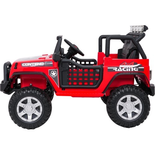 Elektromobilis Jeep BEAST 4x4, sarkans