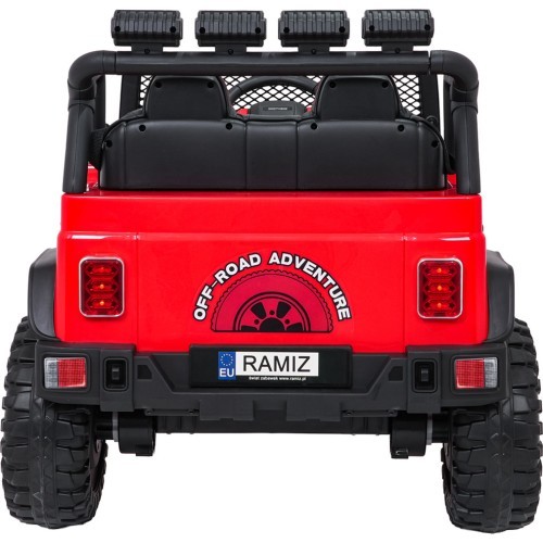 Elektromobilis Jeep BEAST 4x4, sarkans