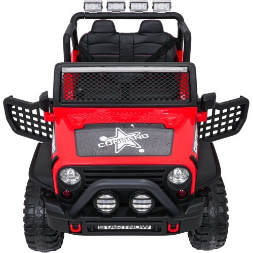 Elektromobilis Jeep BEAST 4x4, sarkans
