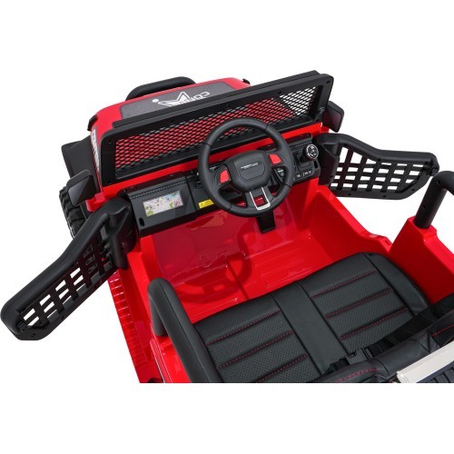 Elektromobilis Jeep BEAST 4x4, sarkans