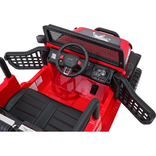 Elektromobilis Jeep BEAST 4x4, sarkans