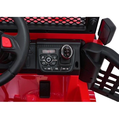 Elektromobilis Jeep BEAST 4x4, sarkans