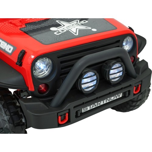 Elektromobilis Jeep BEAST 4x4, sarkans