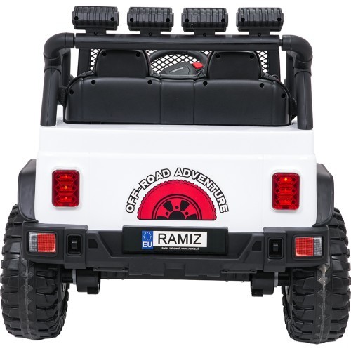 Elektromobilis bērniem Jeep BEAST 4x4, balts