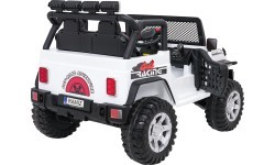 Elektromobilis bērniem Jeep BEAST 4x4, balts