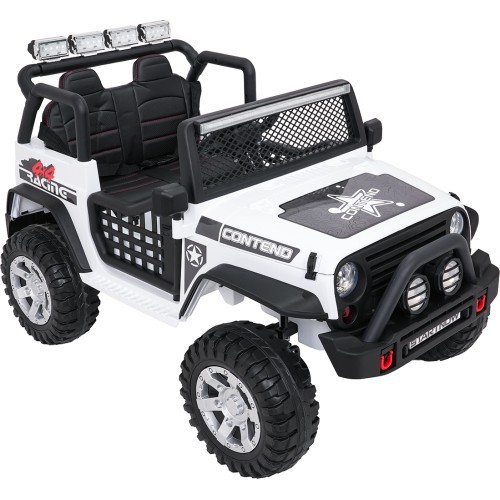 Elektromobilis bērniem Jeep BEAST 4x4, balts