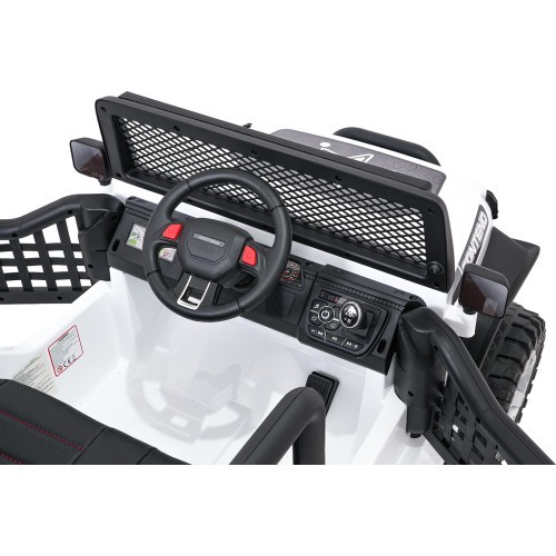 Elektromobilis bērniem Jeep BEAST 4x4, balts