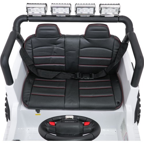 Elektromobilis bērniem Jeep BEAST 4x4, balts