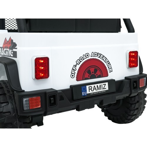 Elektromobilis bērniem Jeep BEAST 4x4, balts