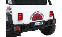 Детский электромобиль Jeep BEAST 4x4, белый