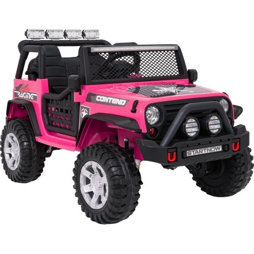 Детский электромобиль Jeep Beast 4x4 розовый