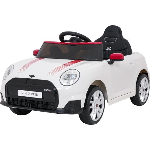Elektromobilis Mini Cooper, balts