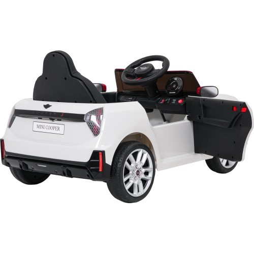 Elektromobilis Mini Cooper, balts