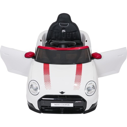 Elektromobilis Mini Cooper, balts